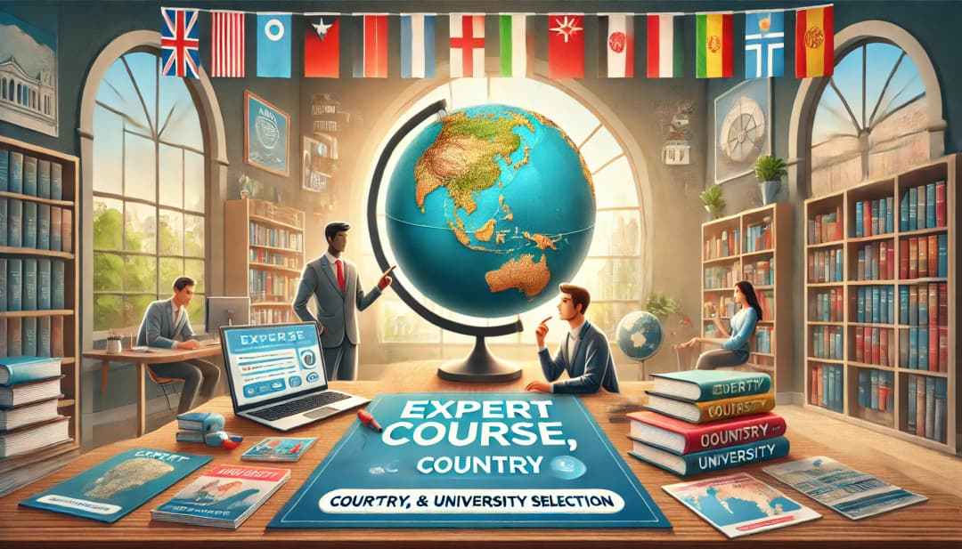 Expert Course, Country, & University Selection